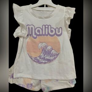 NWT Grayson Mini Malibu Graphic Tee & Short Set - Size 3T